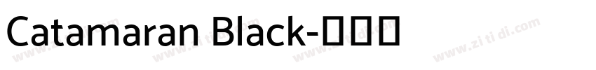 Catamaran Black字体转换